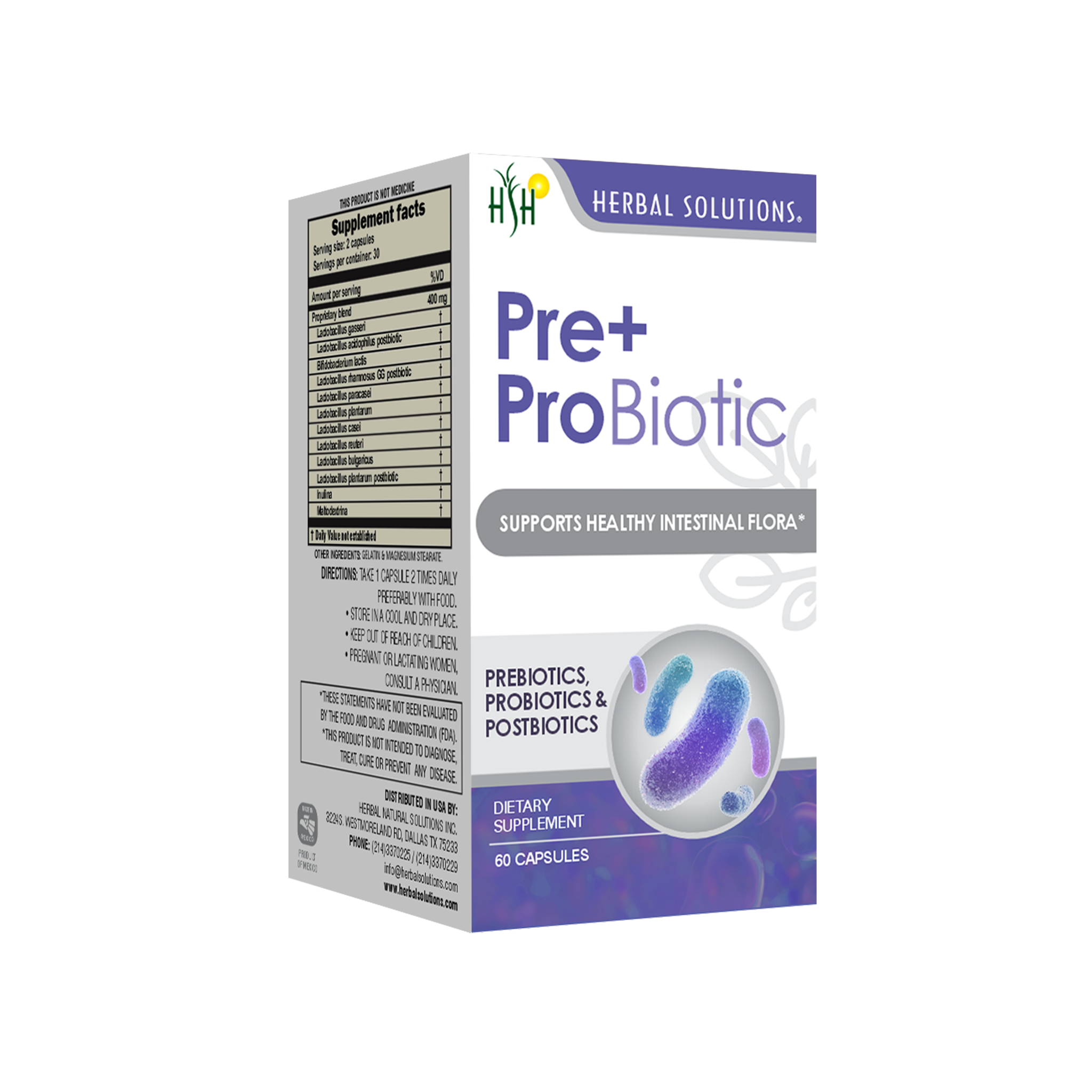 Pre + Pro Biotic Cápsulas – Herbal Solutions